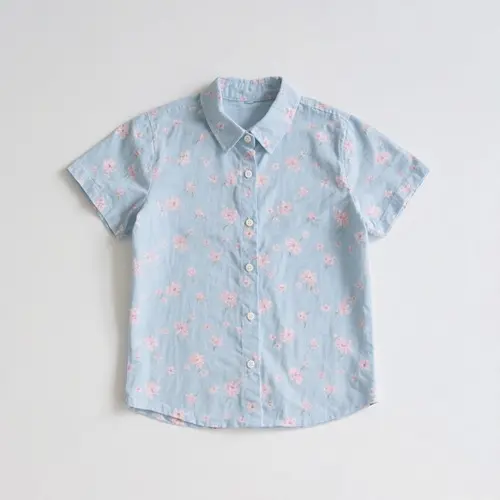 純棉碎花襯衫 T 恤衫