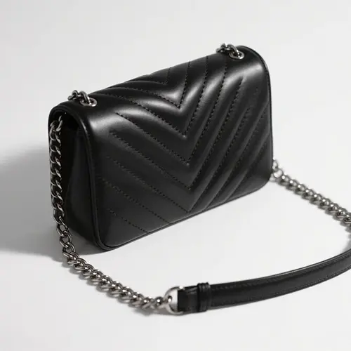 潮流鏈條斜挎單肩包